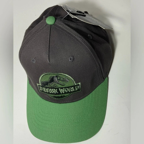 Jurassic World Hat -Black & Green w/ Dino Design Under Brim - Size OS - BNWT 🦕 - Picture 4 of 11